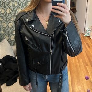 Preston & York Classic Black Leather Jacket